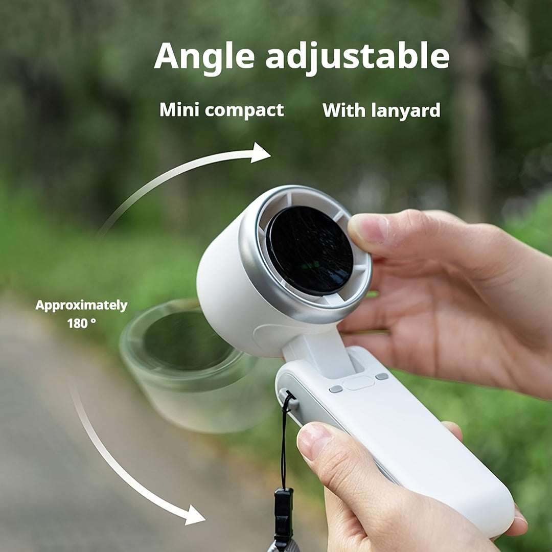 USB rechargeable handheld fan with 5 speeds | Stornfield