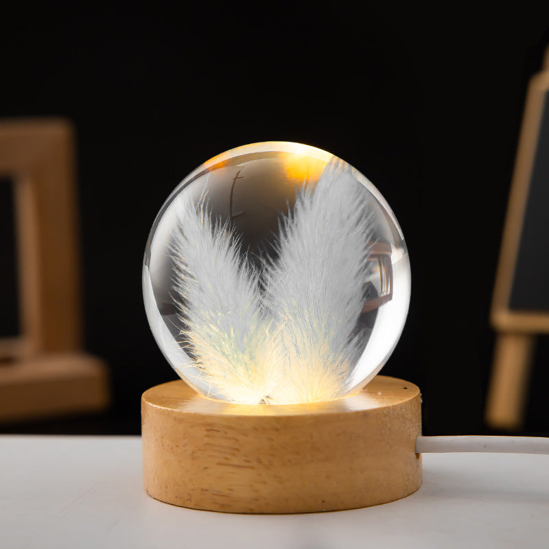 Crystal ball LED night light | Stornfield