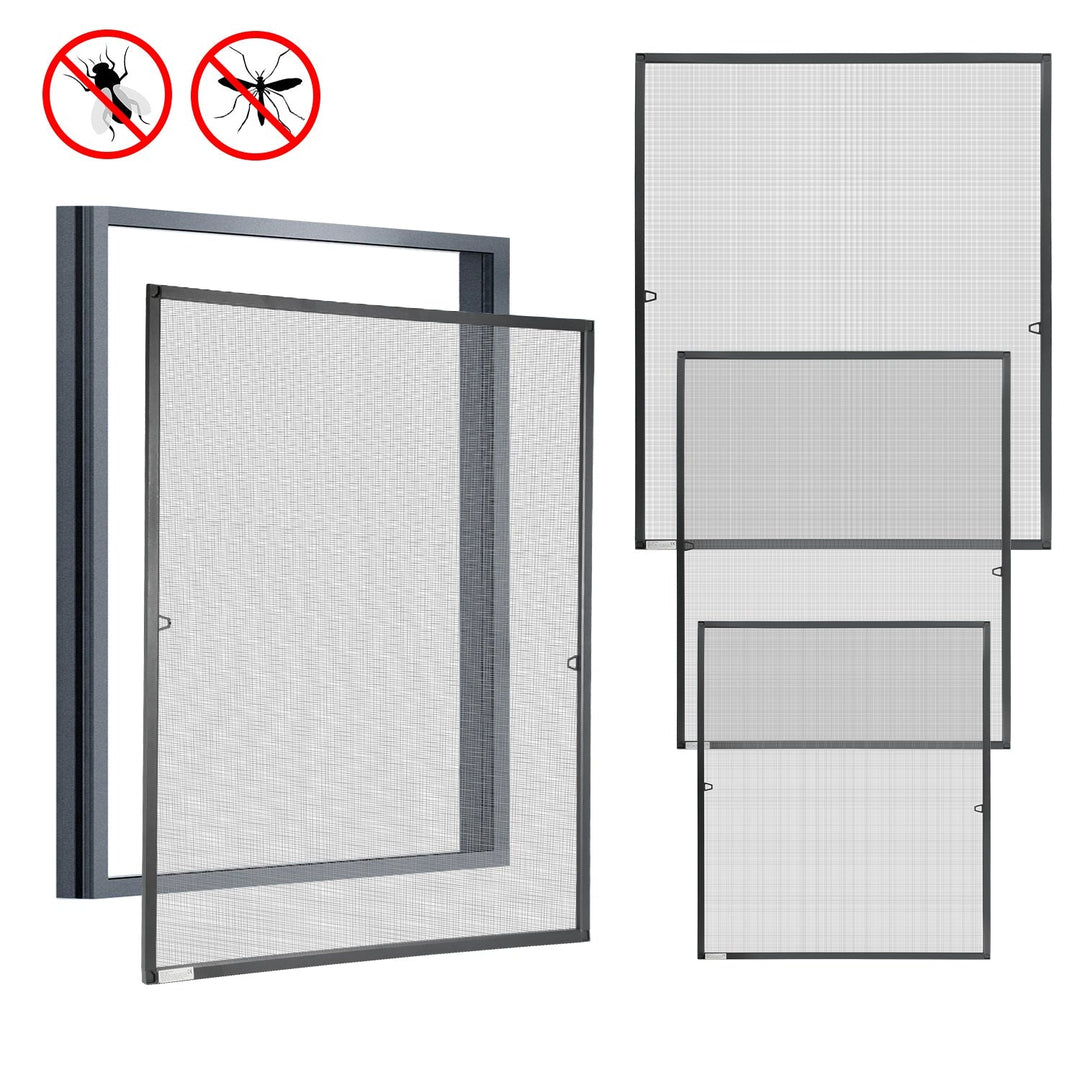 Fly screen window insect protection anthracite | Stornfield