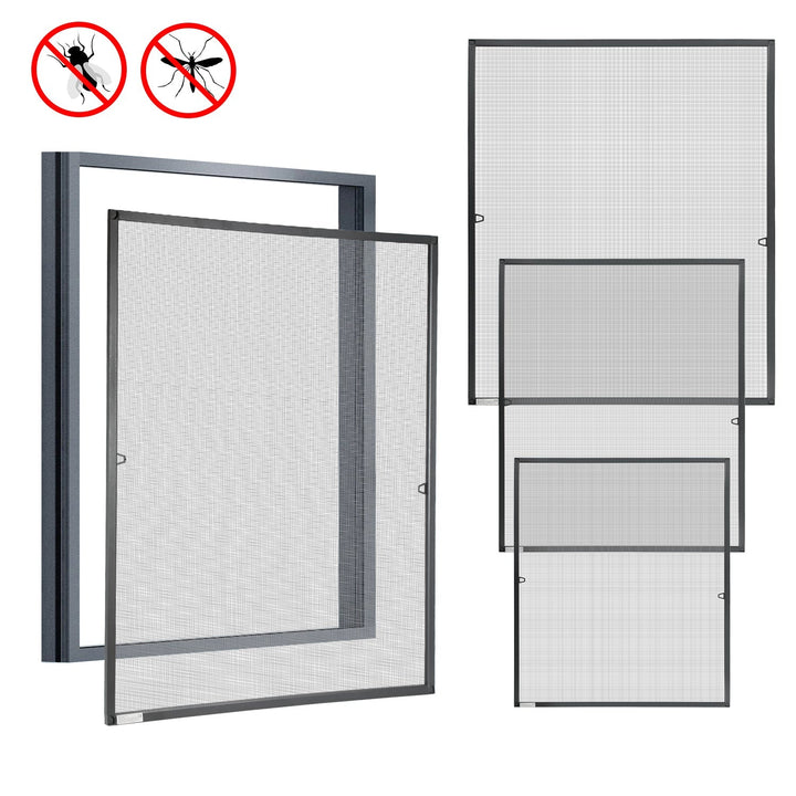 Fly screen window insect protection anthracite | Stornfield