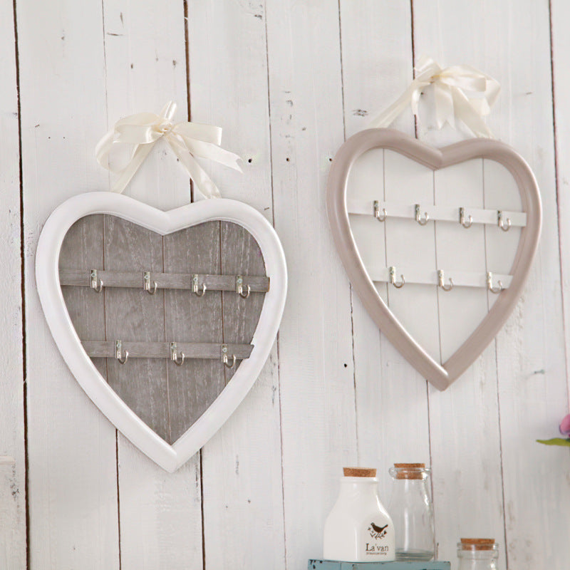 Heart-shaped Decorative Keychain Rack
