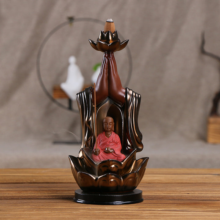 Decorative Buddha-inspired Incense Holder