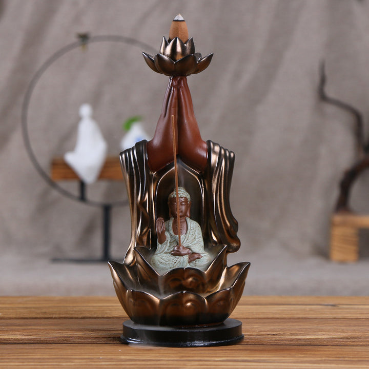 Decorative Buddha-inspired Incense Holder