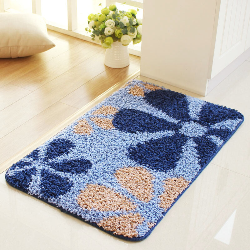 Floral Patterned Area Mat for Home