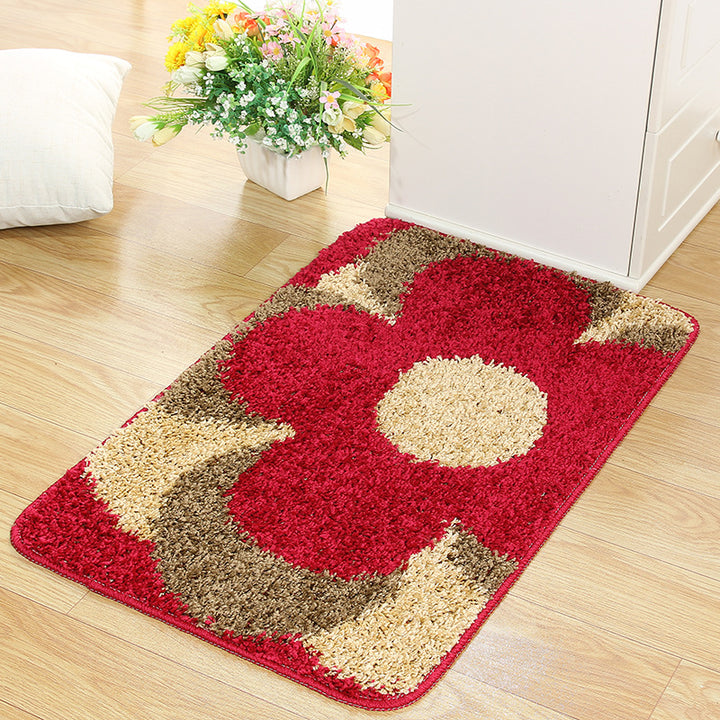 Floral Patterned Area Mat for Home