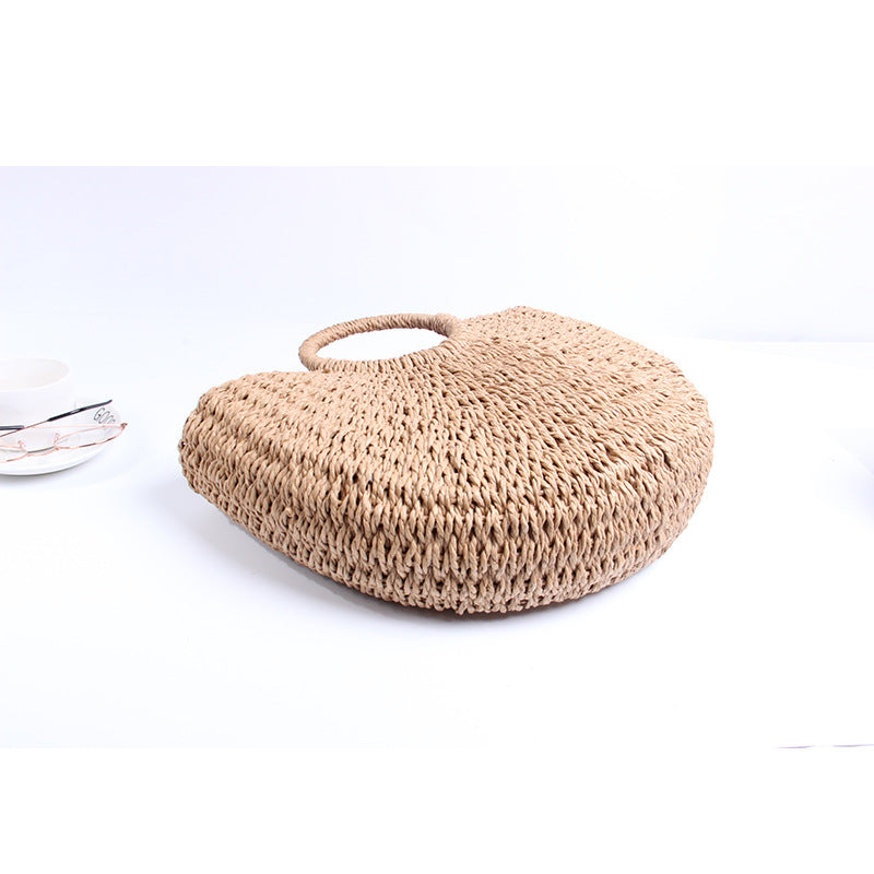 Generous basket bag with charming round handle Stornfield