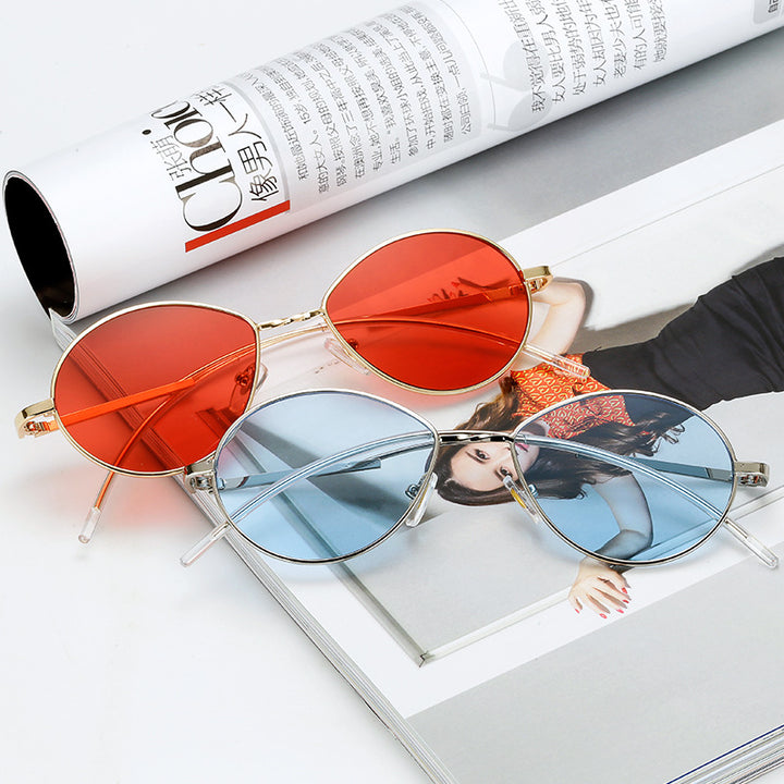 Women's round sunglasses with ultra-light frame Stornfield