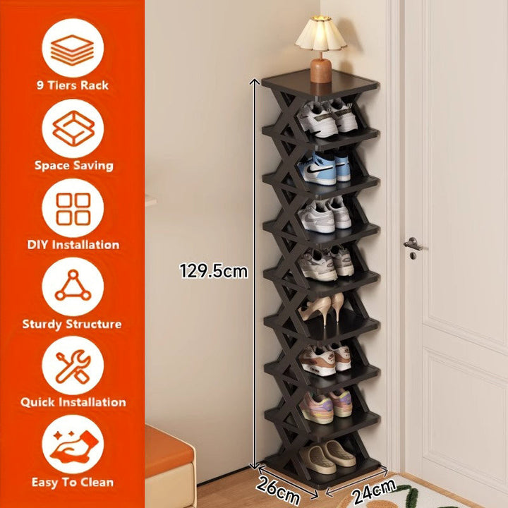 Narrow Shoe Rack Tower | Stornfield