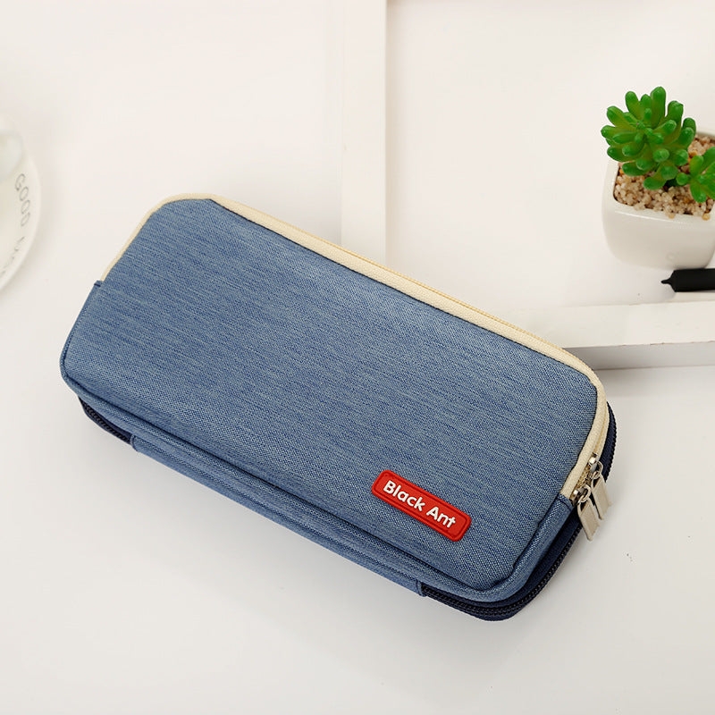 Premium Denim Zippered Pencil Case