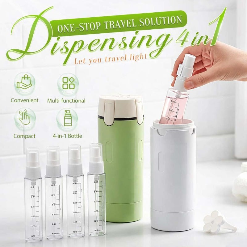 Stornfield 4-in-1 Travel Toiletry Dispenser