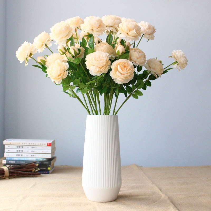 Realistic Peony Floral Stem