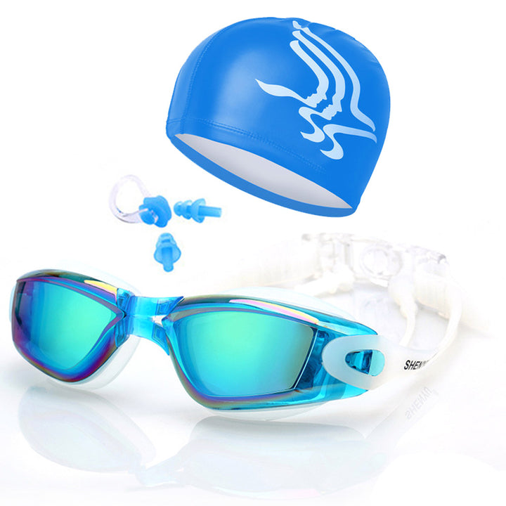 Swimming set with comfortable swimming goggles and trendy swimming cap Stornfield