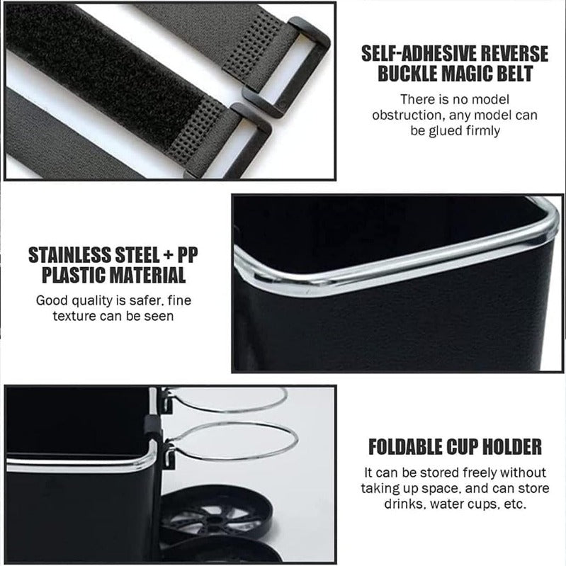 Armrest Organizer with Twin Fold-Flat Cup Holders Stornfield
