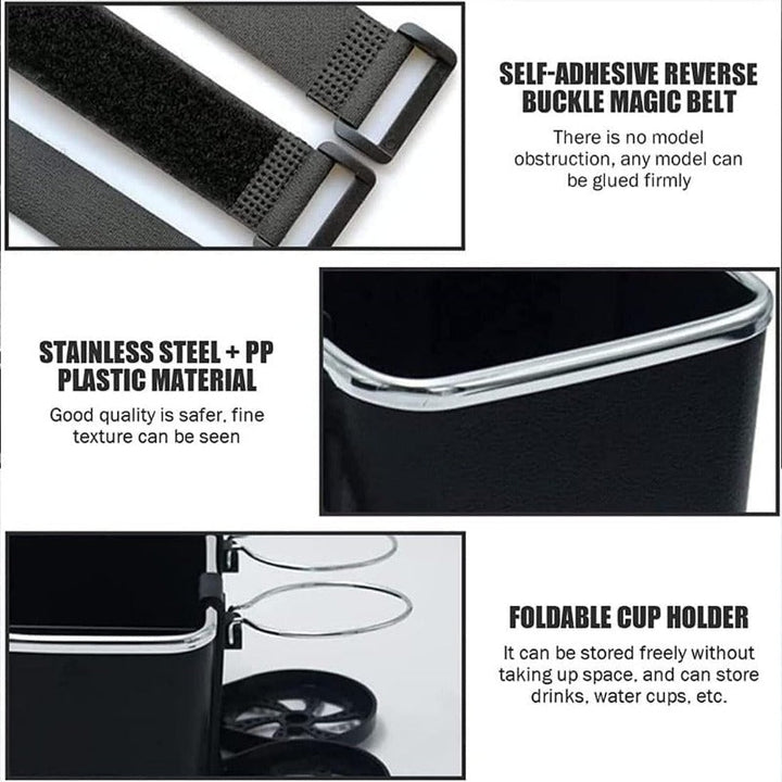 Armrest Organizer with Twin Fold-Flat Cup Holders Stornfield