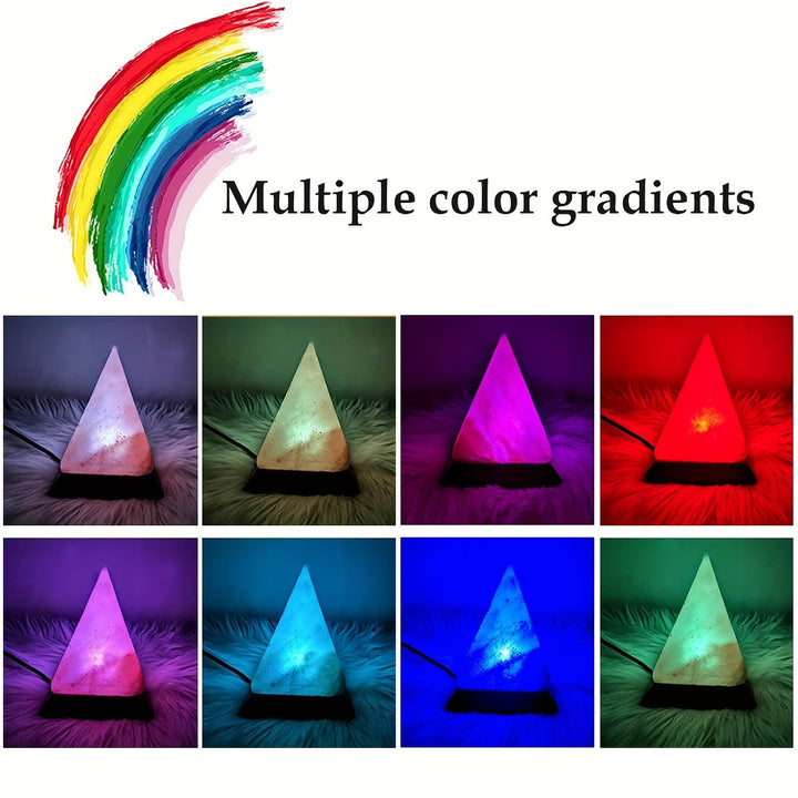 Stornfield | Salt Lamp - Handcrafted Himalayan Salt Lamp with 8 Color Changing LED, USB Powered