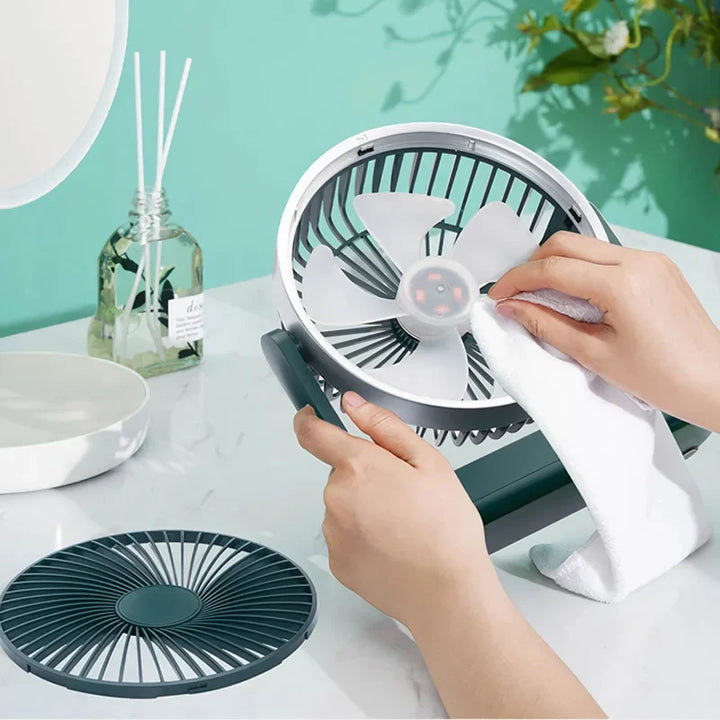 Compact Rechargeable USB Desk Fan for Home, Office, and Outdoors | Stornfield