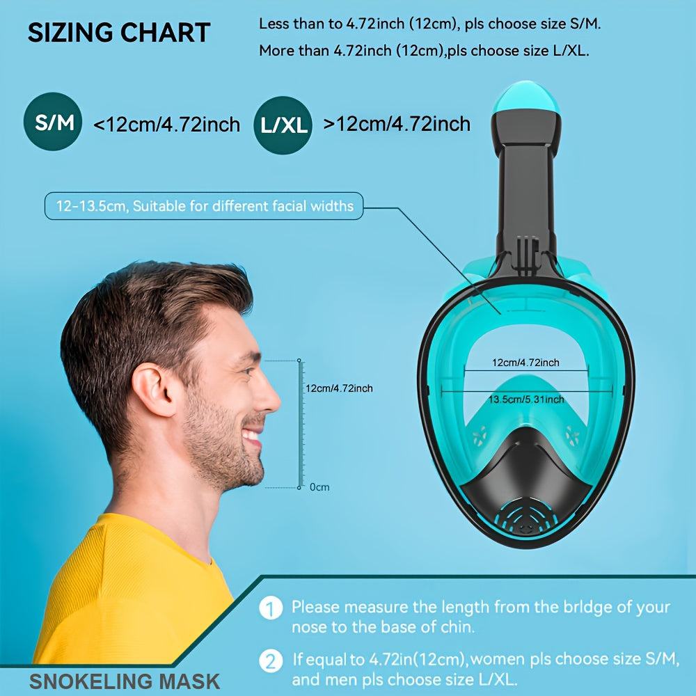 Full-face snorkel mask with 180° visibility | Stornfield