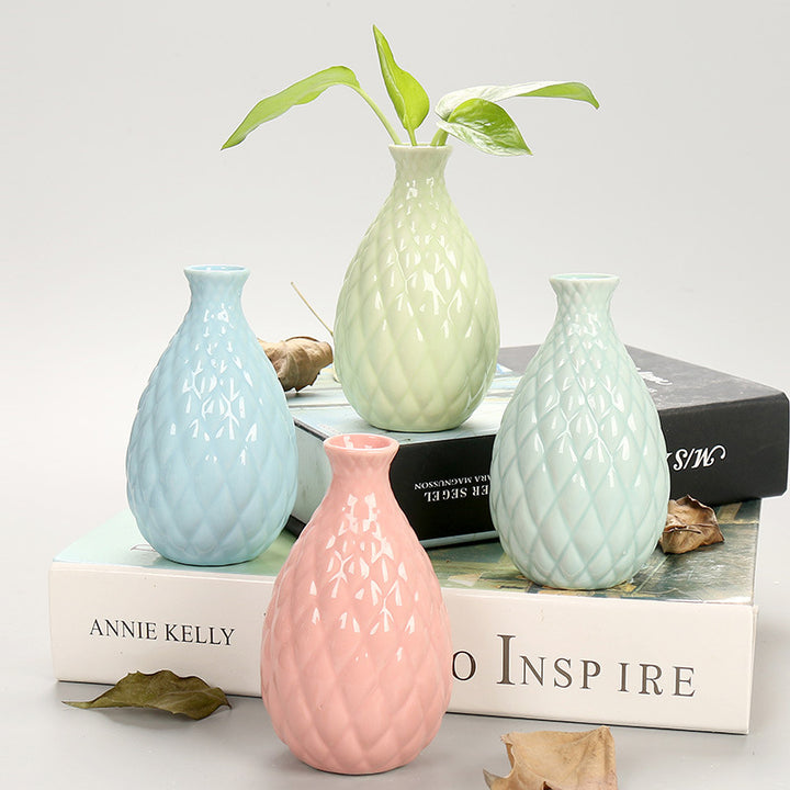 Decorative Textured Ceramic Flower Vase Stornfeild