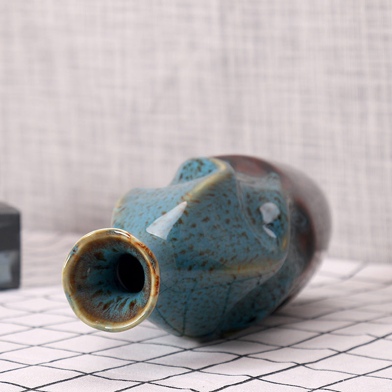 Artisanal Ceramic Decorative Bottle Vase Stornfeild