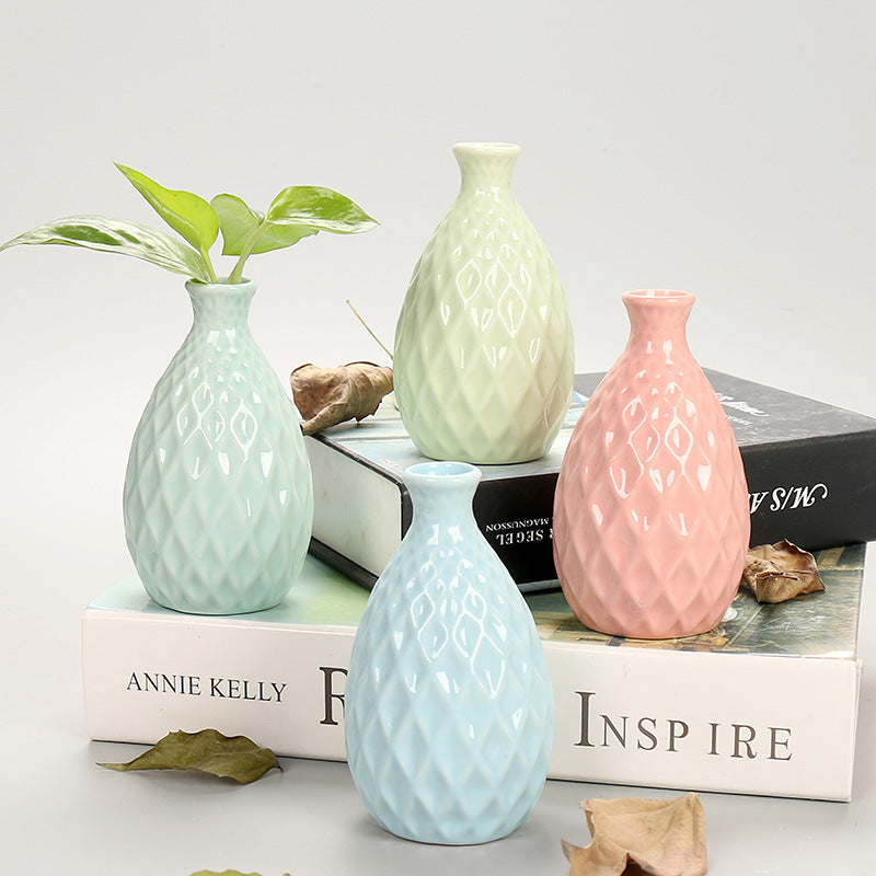Decorative Textured Ceramic Flower Vase Stornfeild