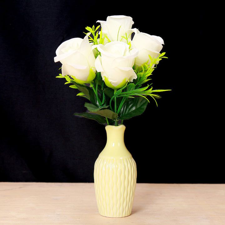 Textured Ceramic Flower Vase Stornfeild 1790310283
