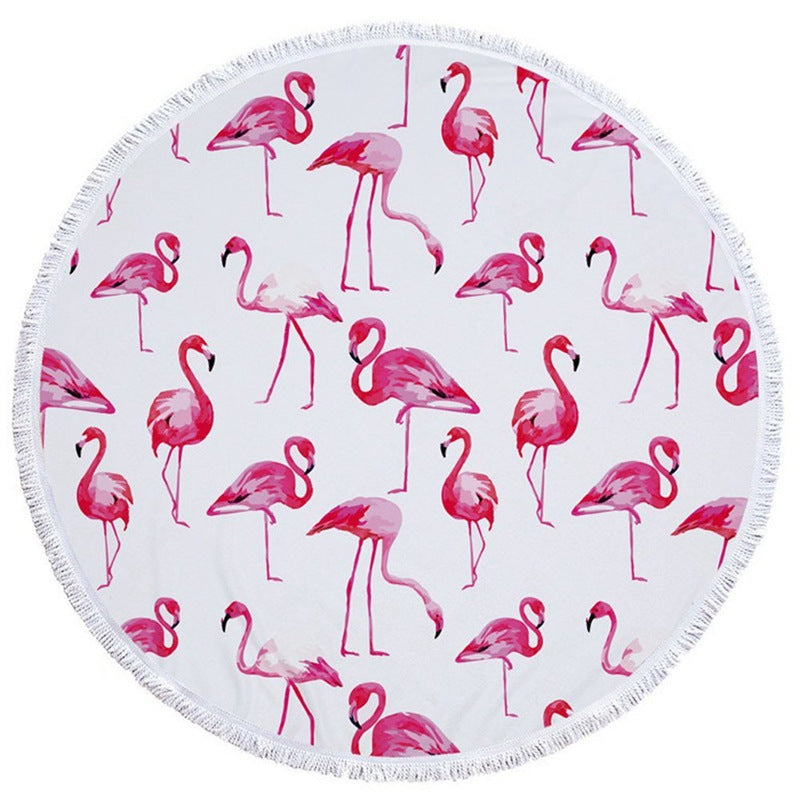 Beach towel in funny Hamburger design Stornfield