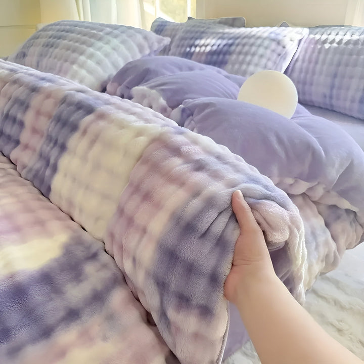 Cozy Plush Bedding Set – Warm and Soft for Autumn & Winter | ReversiStornfielde Design in Rabbit Fur & Milk Velvet | Stornfield