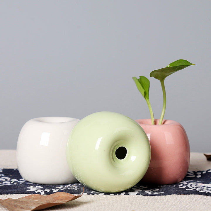 Artistic Ceramic Apple-Shaped Planter Stornfeild