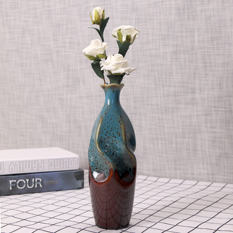 Artisanal Ceramic Decorative Bottle Vase Stornfeild