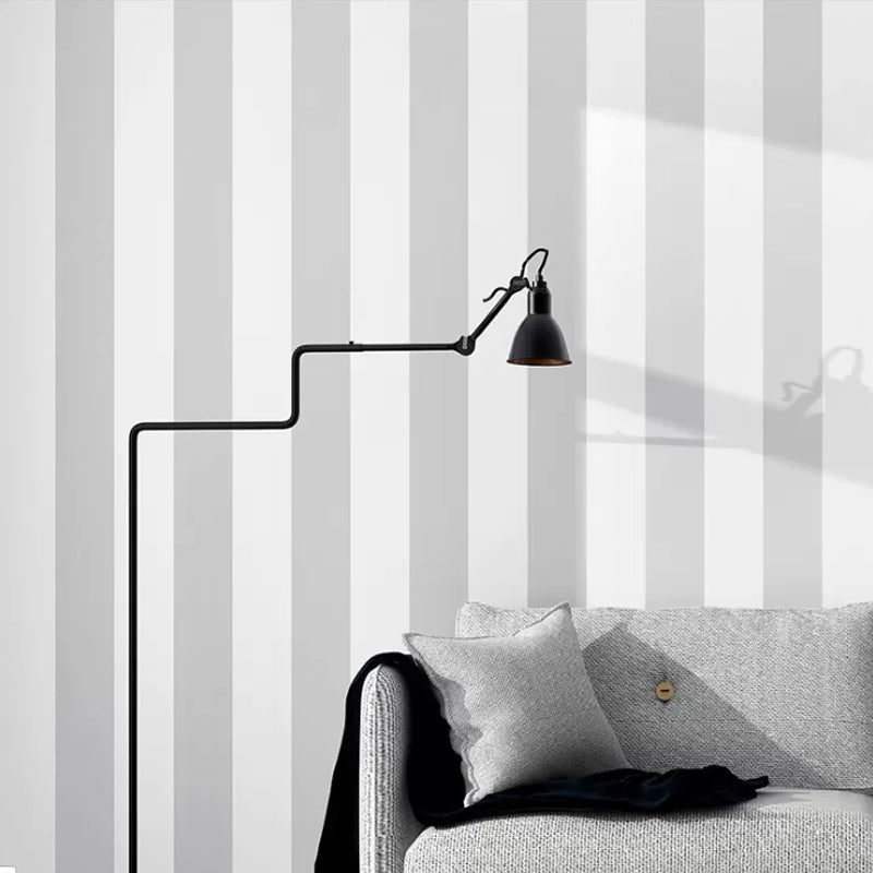 Stornfield | Simple Wide Striped Non-Adhesive Wallpaper for Cafe and Clothing Store, 33ft x 20.5in