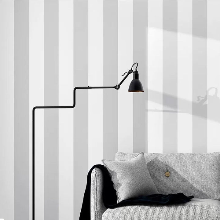 Stornfield | Simple Wide Striped Non-Adhesive Wallpaper for Cafe and Clothing Store, 33ft x 20.5in