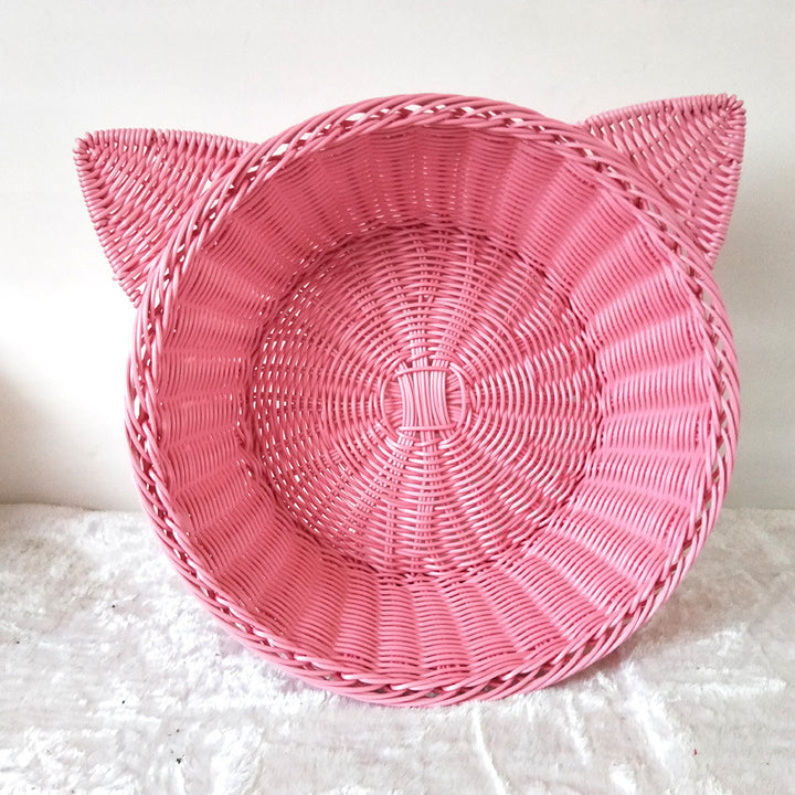 Cat Ear Woven Storage Basket Stornfield