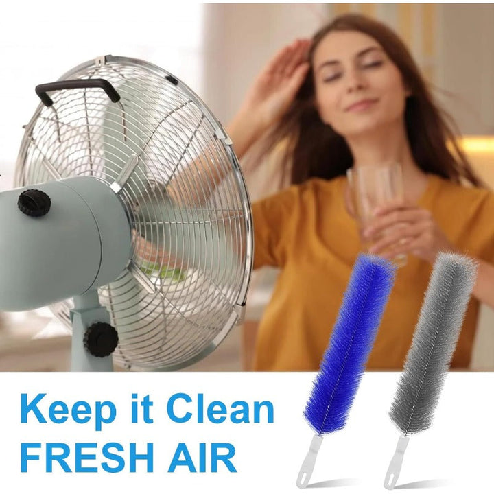 Flexible Microfiber Fan Duster Brushes – Reusable Cleaning Tools for Blades, Vents & Blinds Stornfield