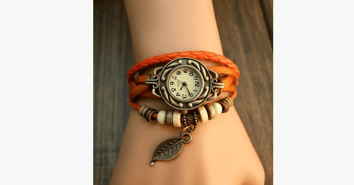 Stornfield | The Boho-Chic Leaf Vintage Watch