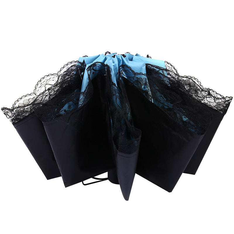 Women's sun umbrella with romantic butterfly design Stornfield