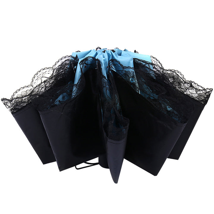 Women's sun umbrella with romantic butterfly design Stornfield