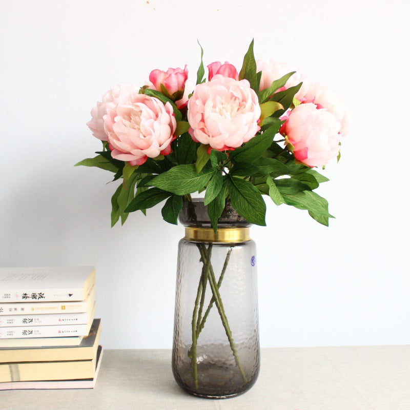 Lifelike Peony Floral Stem