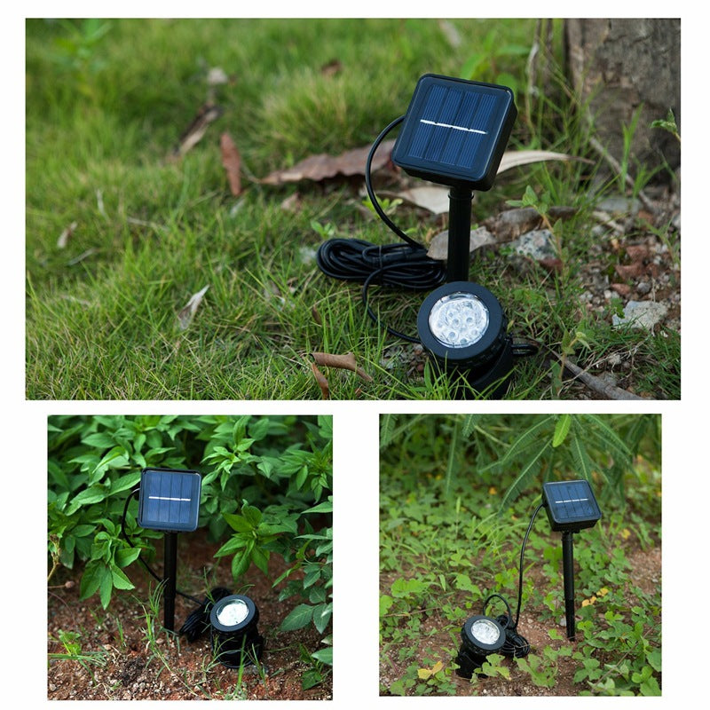Adjustable Solar LED Landscape Spotlight With External Photovoltaic Panel And Extended Low-Voltage Cable Stornfield