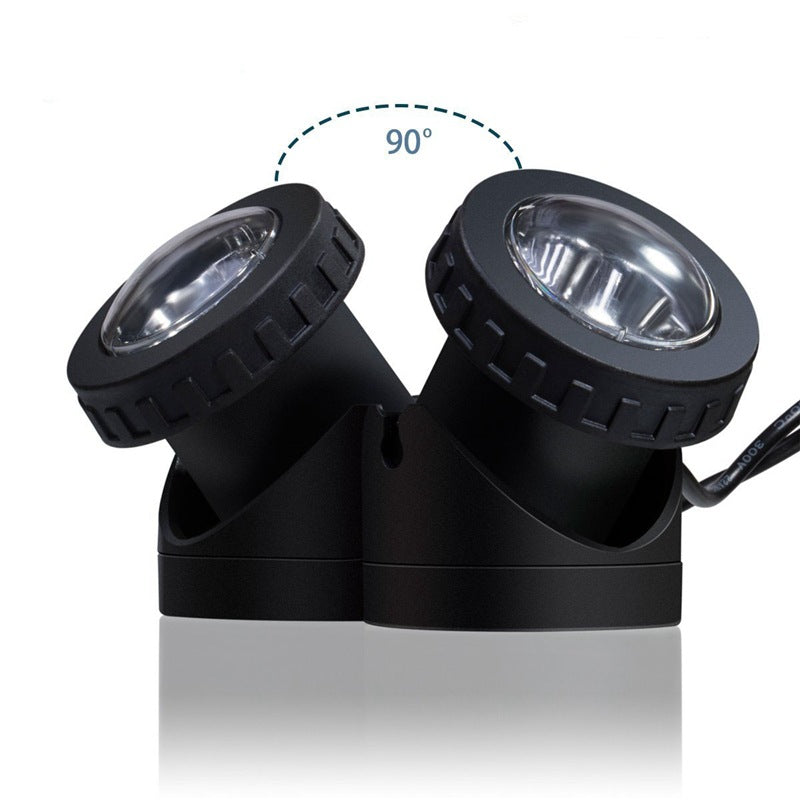 Adjustable Solar LED Landscape Spotlight With External Photovoltaic Panel And Extended Low-Voltage Cable Stornfield