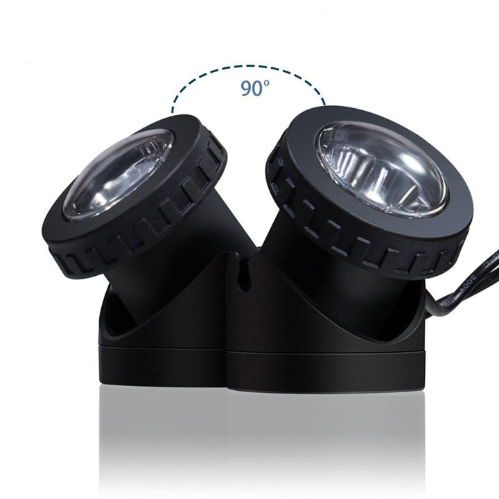 Adjustable Solar LED Landscape Spotlight With External Photovoltaic Panel And Extended Low-Voltage Cable Stornfield