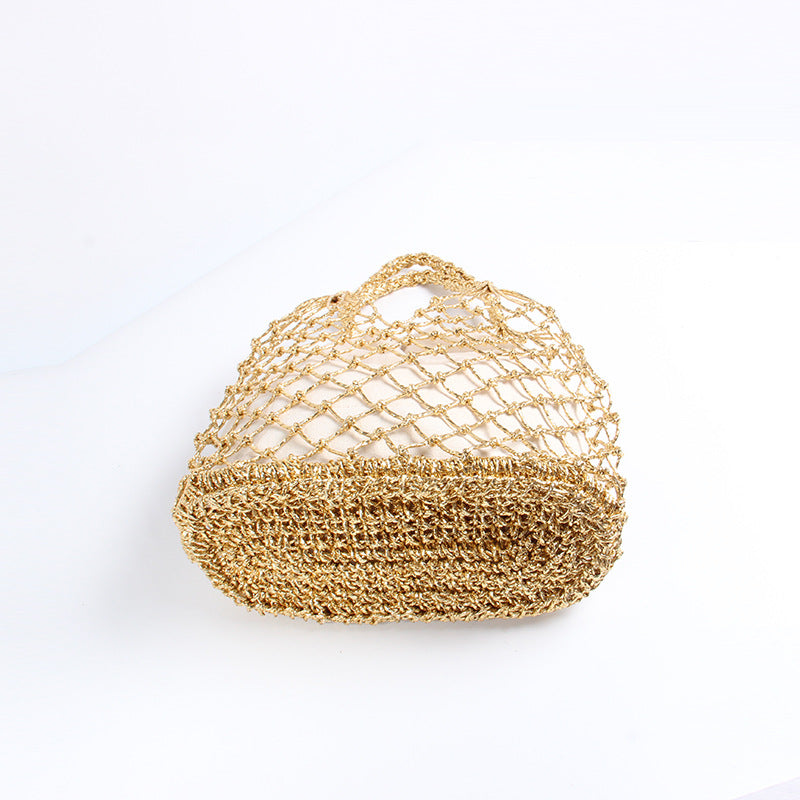 Hand-knotted mesh tote bag with luxurious lining Stornfield