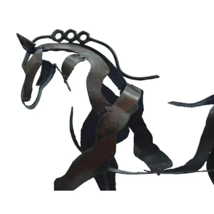 Stornfield | Horse Sculpture - AdonisMetal - Rustic Elegance - Timeless Decorative Piece