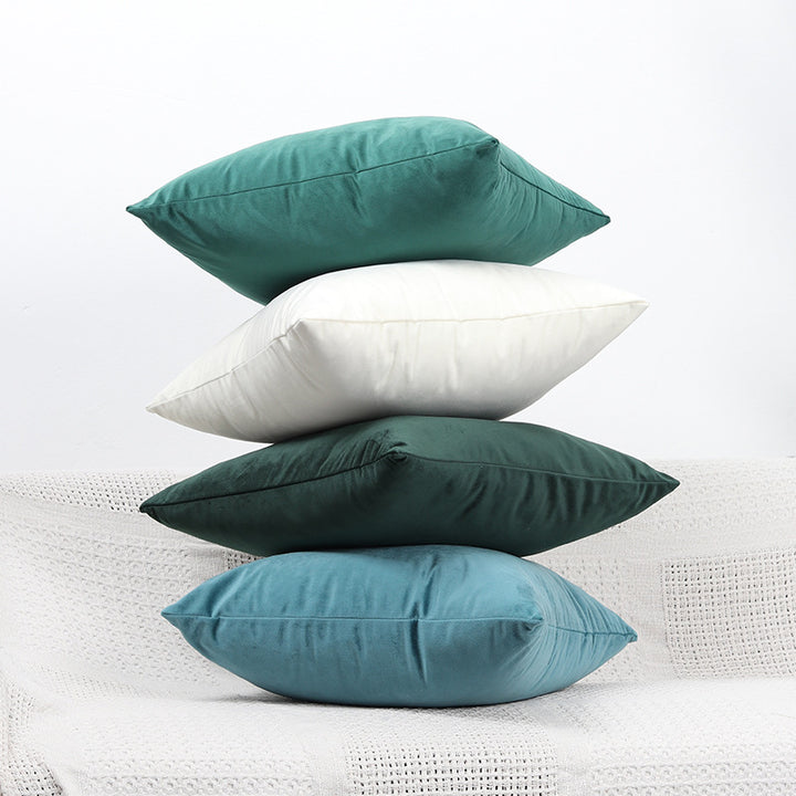 Plush Velvet Lumbar and Square Throw Pillow Covers