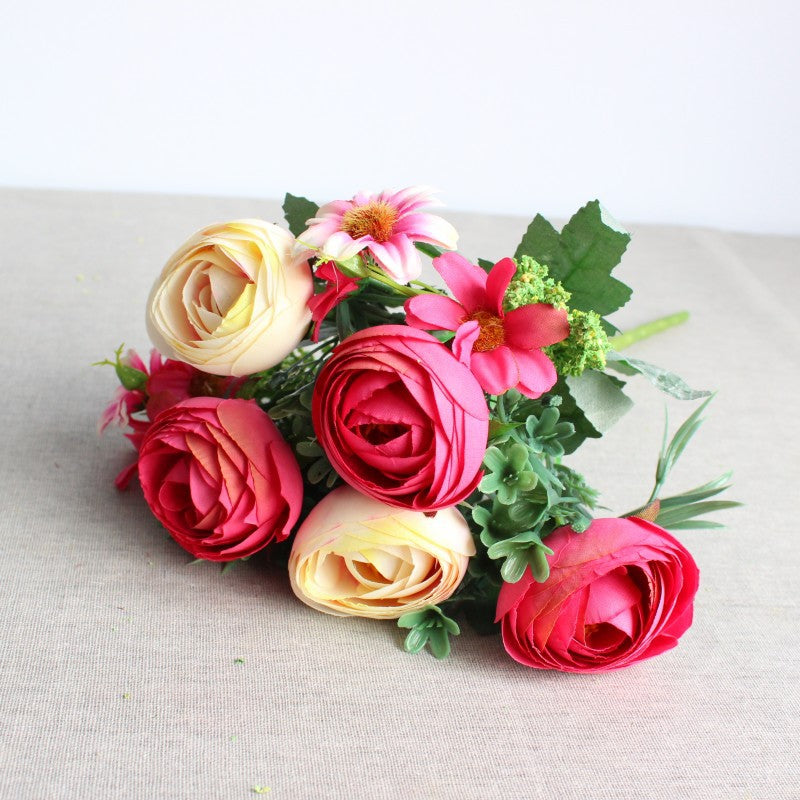 Realistic Faux Flower Bouquet