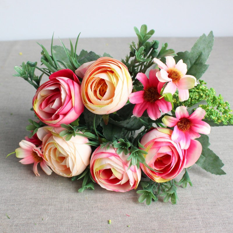 Realistic Faux Flower Bouquet