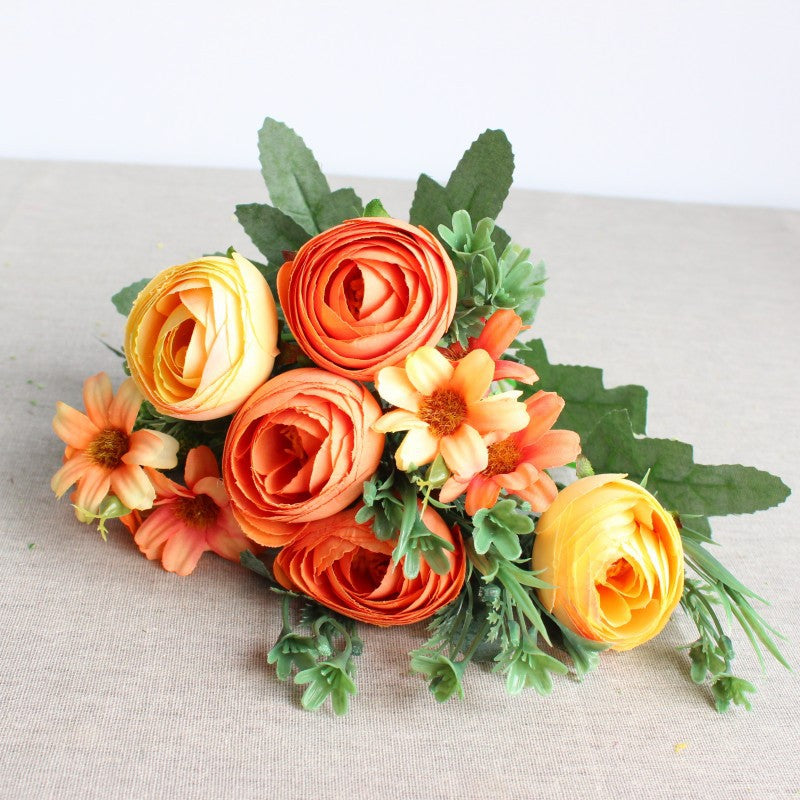 Realistic Faux Flower Bouquet