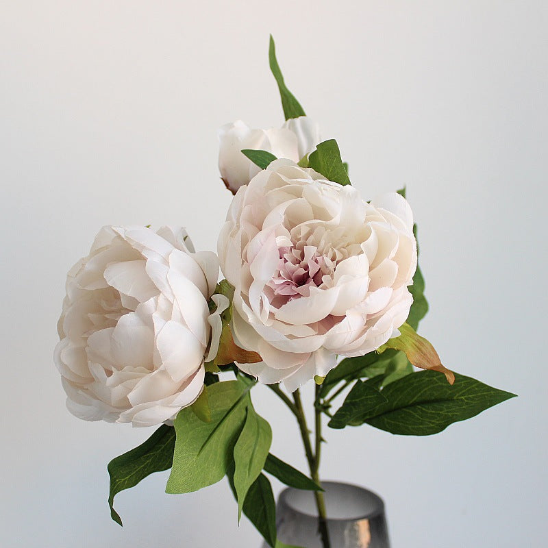 Lifelike Peony Floral Stem
