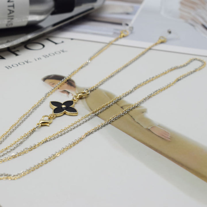 Dual-Layered Floral Pendant Necklace Stornfield