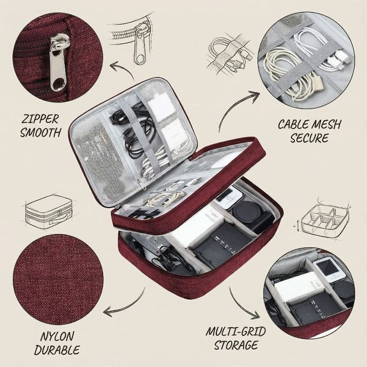 Stornfield Triple Layer Tech Organizer