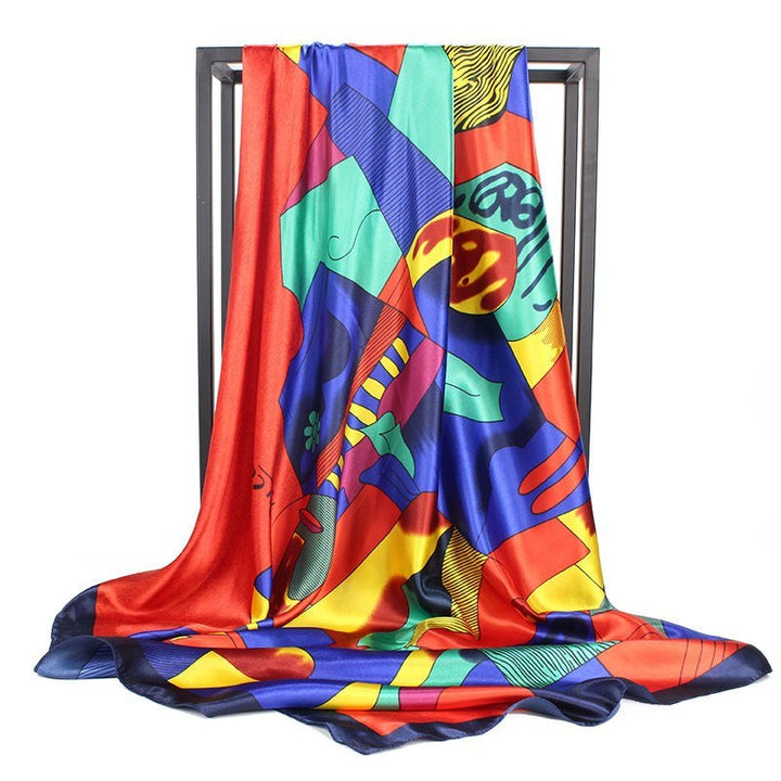 Stornfield | Large Square Scarf Silk ScarfSimulation Versatile Scarf Scarf